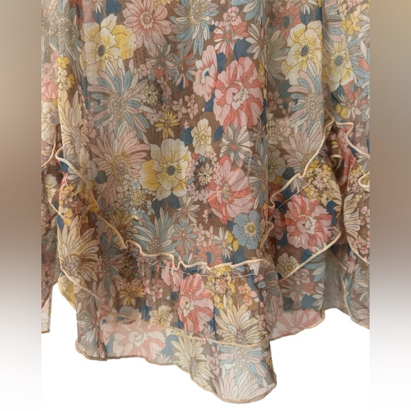 Vintage Inspired 70s Floral Babydoll Nightgown Dress - Picture 4 of 7